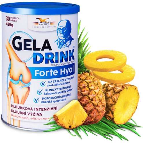 GELADRINK Forte Hyal Ananas - Supportive joint nutrition with pineapple flavour, 420 g